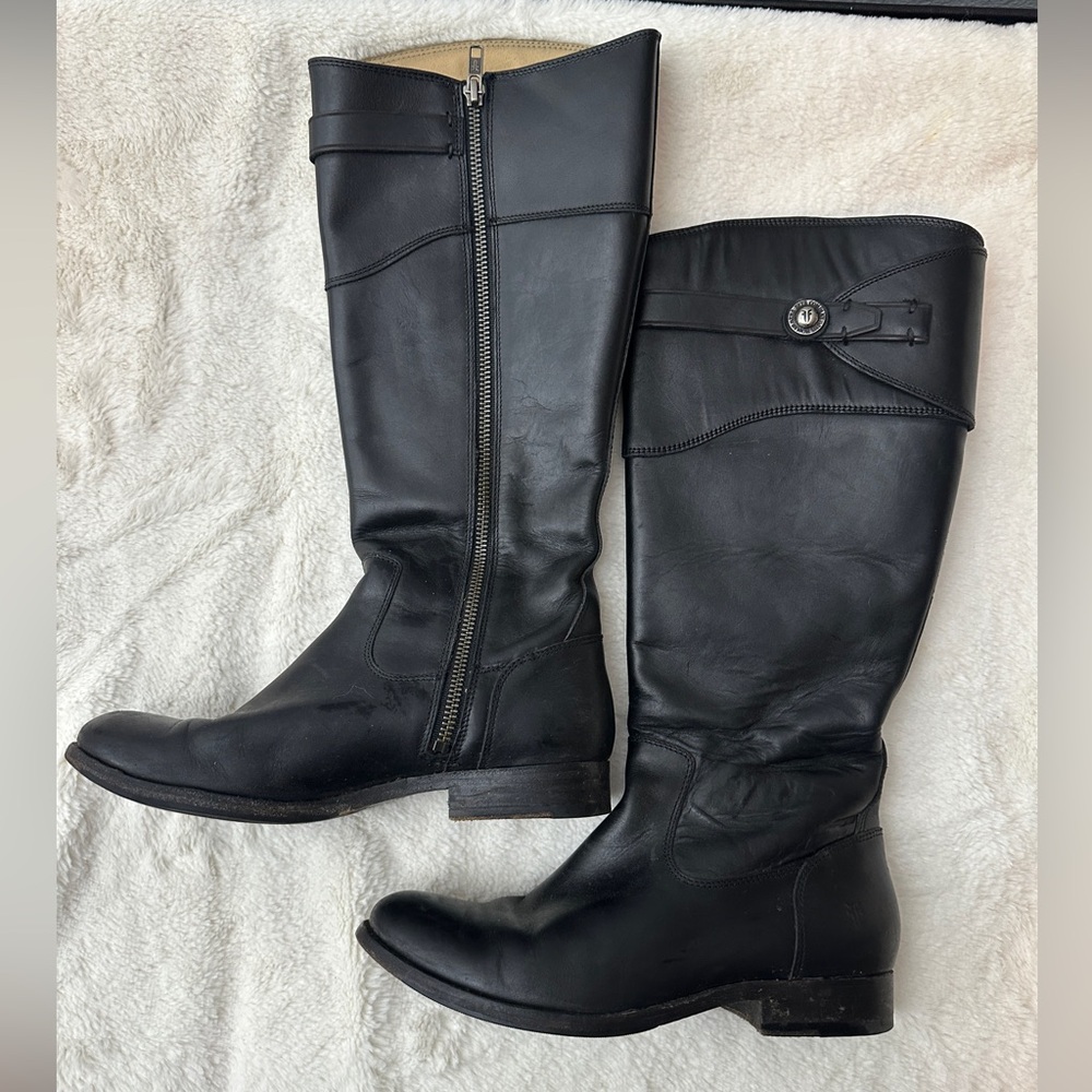 Frye Molly button tall riding boots